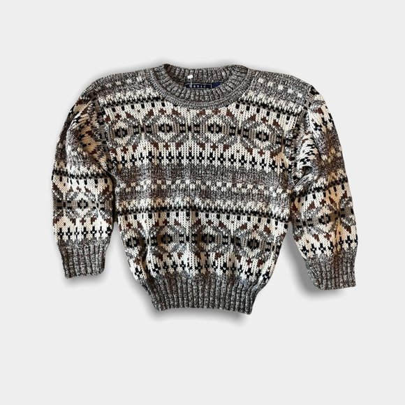 Basic Editions Other - Vintage Basic Editions Patterned Sweater 4-5 NWOT